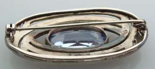 Vintage Art Deco 800 Silver Marcasite Pin Brooch  