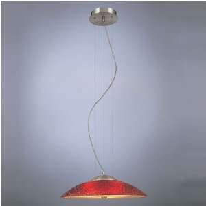 George Kovacs by Minka P8036 1 084 Three Light Pendant with Red Glass 