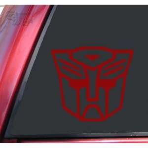   Autobot Style #2 Vinyl Decal Sticker   Dark Red Automotive