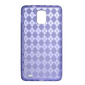 PURPLE TPU Gel Soft Argyle Design Skin Cover Case for Samsung Infuse 