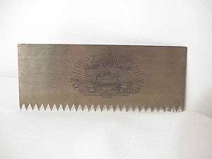 Antique Norvell Shapleigh Hardware Co Sample Saw Blade  