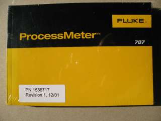 FLUKE 787 ProcessMeter Users Manual New Sealed  