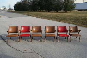 Mid Century Italian Low Lounge Side Chairs  