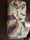 Pottery Barn Harvest Suzani Embroidered Table Throw new