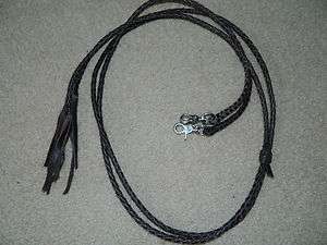 Fantastic Braided Leather Bridle Reins New Western Tack  