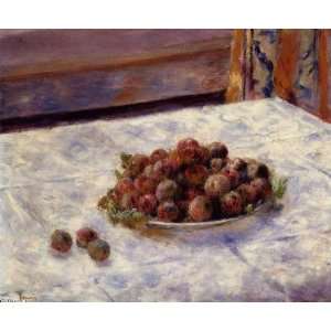   Pierre Auguste Renoir   24 x 20 inches   Still Life, a Plate of Plums