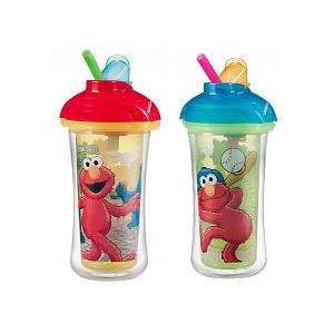   Sesame Street 2 Pack Insulated Straw Cups Click Lock   Styles Vary