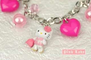 KJ26 Cute Hello Kitty Charm Pendant Bracelet  