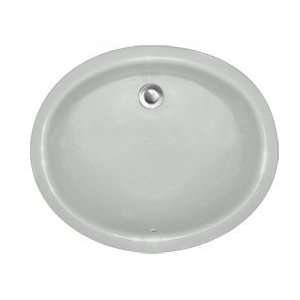   19x16 Oval Shape Undermount Bathroom Sink and 0 Faucet Holes 880