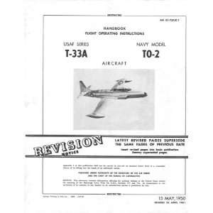  Lockheed T 33A TO 2 Aircraft Flight Manual Lockheed 