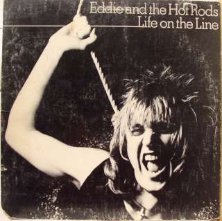 EDDIE & THE HOT RODS life on the line LP VG ILPS 9509 Vinyl 1977 
