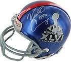   Cruz Signed Steiner Giants Mini Football Helmet Super Bowl XLVI Auto