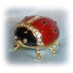  Trinket Box Ladybug Jeweled Collectible Decoration Decor 