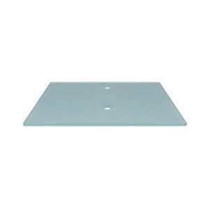  22.06 x 39 Tempered Glass Counter Top Finish Clear 
