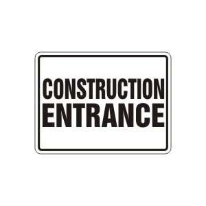  CONSTRUCTION ENTRANCE Sign   36 x 48 Max Aluma Wood 