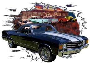 You are bidding on 1 1972 Black Chevy El Camino SS Custom Hot Rod 