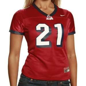  Nike Fresno State Bulldogs #21 Ladies Cardinal Replica Football 