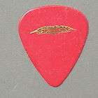 Boston guitar pick gold on red