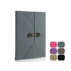  Envelope Button Clip PU leather case pouch for ipad 2 Army 