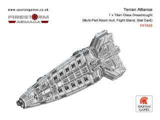 Titan Class Dreadnought Terran Alliance Firestorm Armada TA09 NEW 
