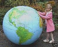 72 Inflatable GLOBE World BEACH BALL Earth Map Atlas B  