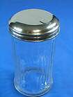 vintage sugar dispenser shaker glass diner style kitchen salt spices