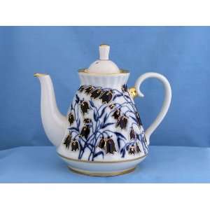 Bluebells Russian Porcelain Teapot