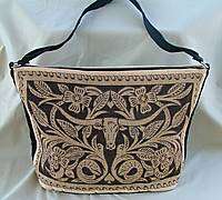 Purse, Texas Longhorn Design Leather Look Shoulder Bag  