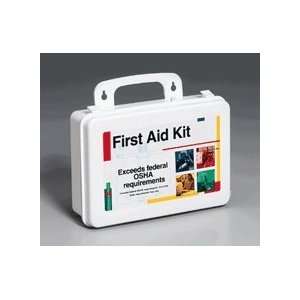  25 Person First Aid Kit, Plastic with Gasket for Water 