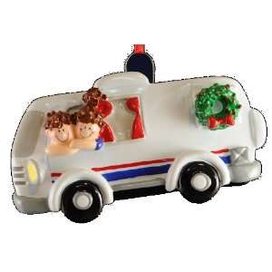  RV with Wreath Christmas Ornament