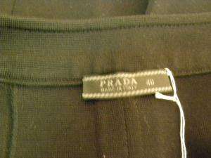 PRADA Black Floor Length Cotton Skirt, 40  