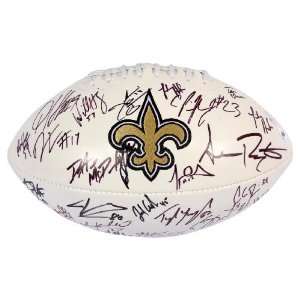  Team Signed 2011 New Orleans Saints Logo Ball   45 Sigs 