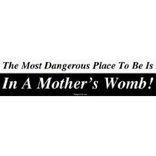  The Most Dangerous Place To Be Is In A Mothers Womb 