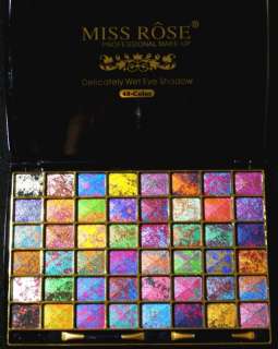 MISS ROSE Wet Eye Shadow 48 Mixed Color Palette #2  