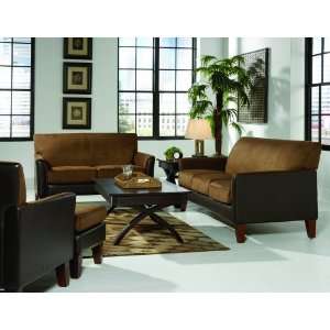  9913MP 3 HOME ELEGANCE PETITE COLLECTION BROWN SOFA 