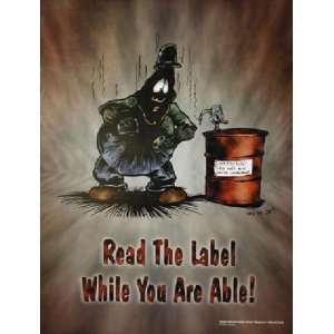 Read the Label Safety Poster (17x22 inch)  Industrial 