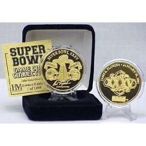   Ravens 24kt Gold Super Bowl XXXV Flip Coin
