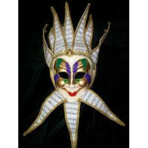  White and gold Venetian Mask Toys & Games