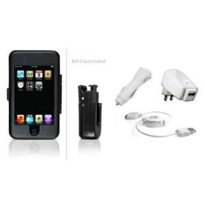  Black Hard Case for iPod Touch with 3 in 1 charger for iphone 