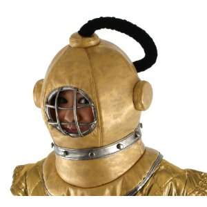  Lets Party By Elope Diving Bell Adult Helmet / Gold   One 