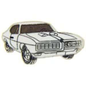  1968 Pontiac GTO Pin White 1 Arts, Crafts & Sewing