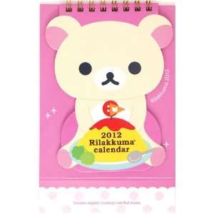  cute Rilakkuma white bear desk calendar 2012 Toys & Games