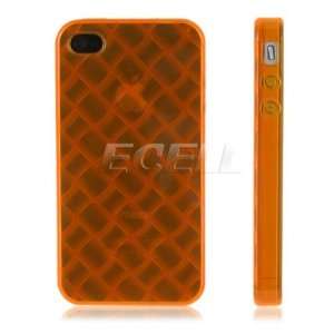  Ecell   ORANGE MORE HANDWOVEN ULTRA CLEAR CASE FOR iPHONE 