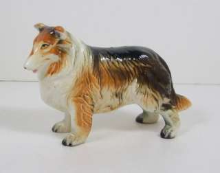 Vintage Collie Dog Figurine Sheltie Shetland Sheepdog 4 1/2 x 3 Tall 