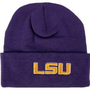    LSU Tigers Team Color Simple Cuffed Knit Hat