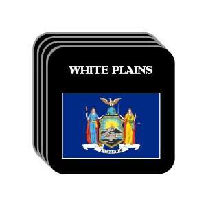  US State Flag   WHITE PLAINS, New York (NY) Set of 4 Mini 