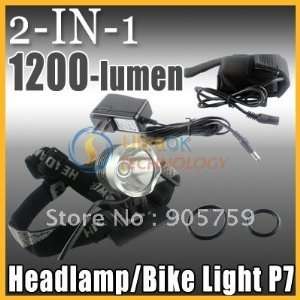  new ssc p7 led 1200 lumens 3 modes led headlamp tail rear 