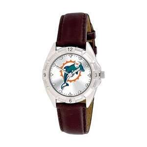  Gametime Miami Dolphins Brown Leather Watch   Miami 