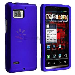 Clear+Black+Blue+Red Case+Privacy Protector For Motorola Droid Bionic 