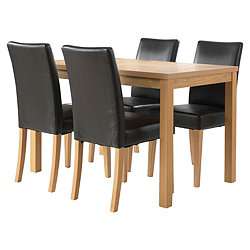 Buy Banbury 4 Seat Set, Oak from our Dining Tables range   Tesco